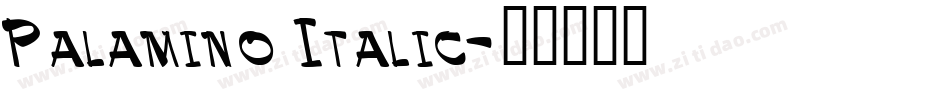 Palamino Italic字体转换